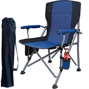 Camping Chairs for Adults, Portable & Folding, Dark Blue